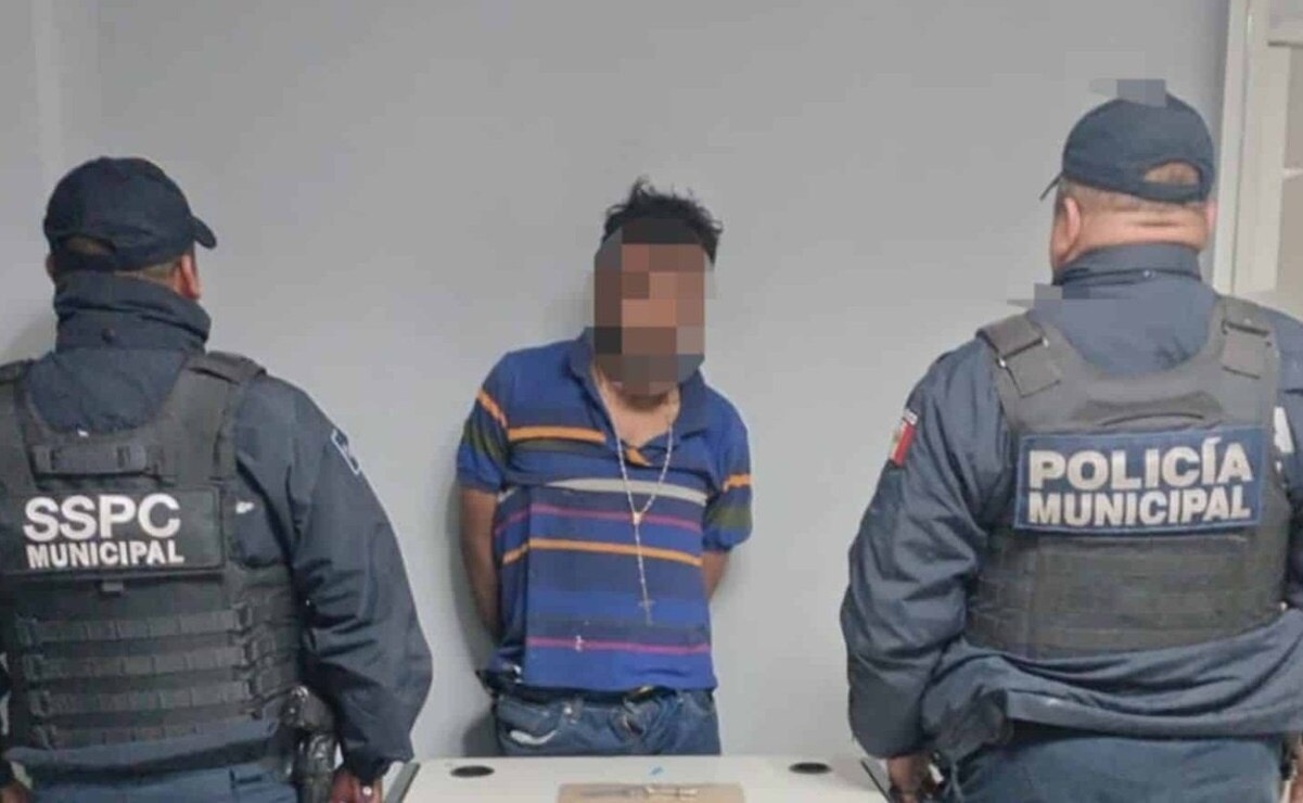 Unión de vecinos logra la detención de  sujeto acusado de asaltar a un abuelito en SLP