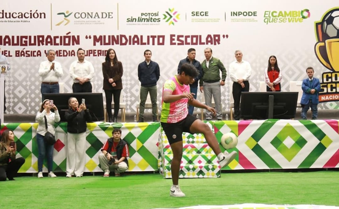 Inauguran el Mundialito Escolar 2026 en SLP. Foto: Escolar
