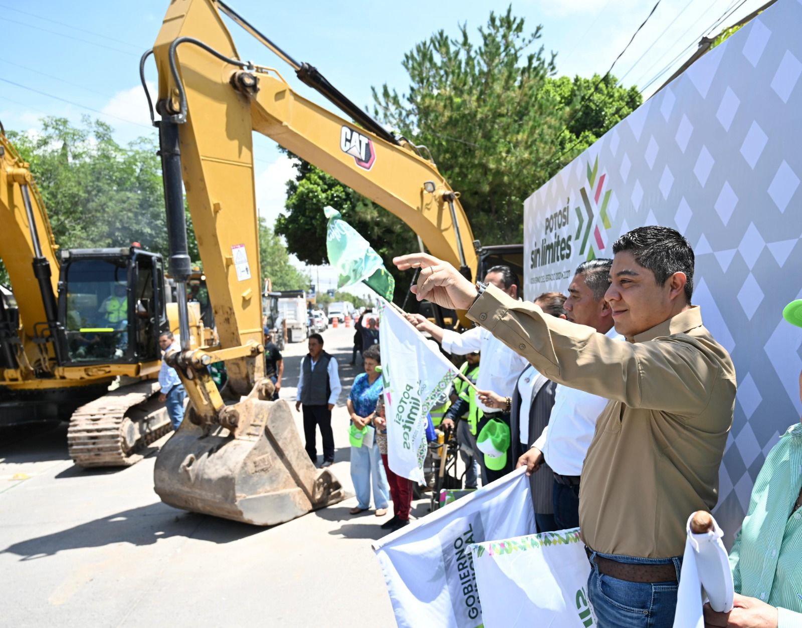 Adiós a las inundaciones en Privadas de la Hacienda: Gallardo inicia construcción de colector pluvial