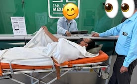 Paciente recién operado es obligado a acudir en ambulancia a banco en SLP