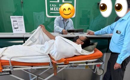 Paciente recién operado es obligado a acudir en ambulancia a banco en SLP