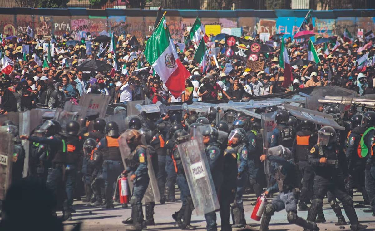 Crónica: Protestan entre sombreros, Generación Z y petardos 