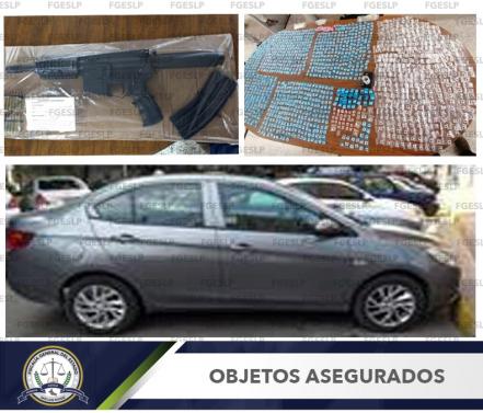 Capturan a dos con mil 500 dosis de cristal 