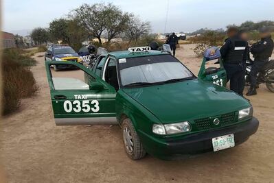 Localizan taxi con reporte de robo