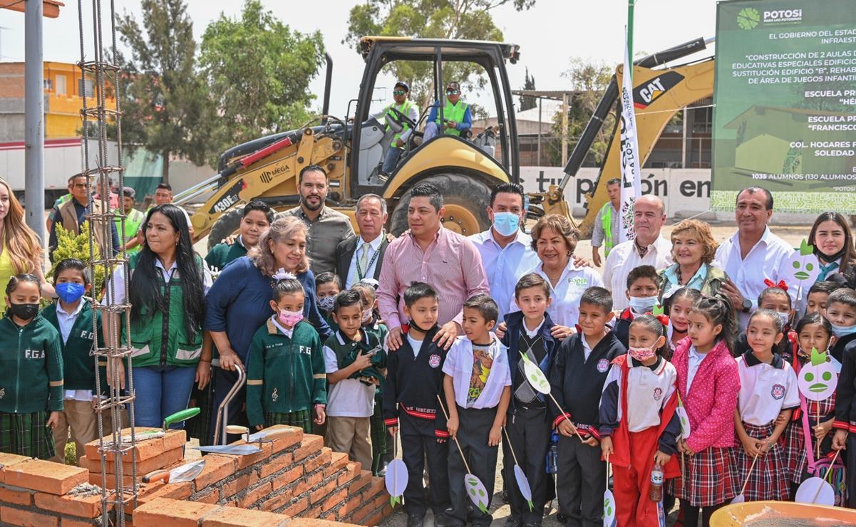 Arranca construcción y rehabilitación de primaria en Soledad; invertirán 13 mdp. Foto: Especial