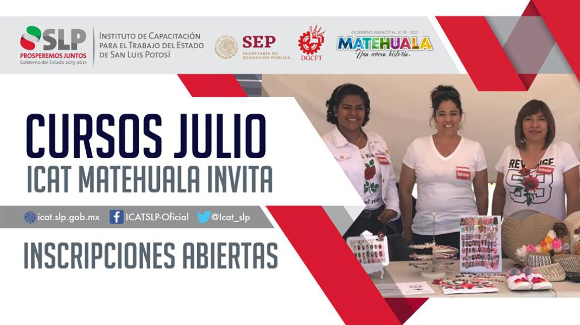 ICAT impartirá cursos en Cedral y Matehuala