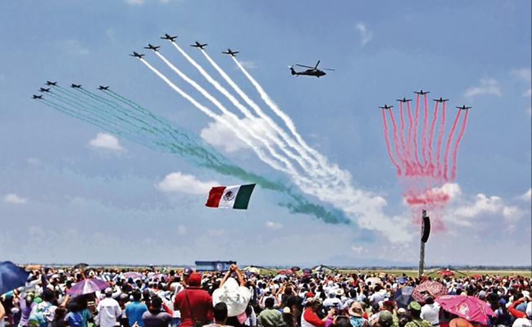Espectáculo Aéreo en la Base Aérea Militar Número 1 de Santa Lucía, en 2016. Foto: Archivo/EL UNIVERSAL