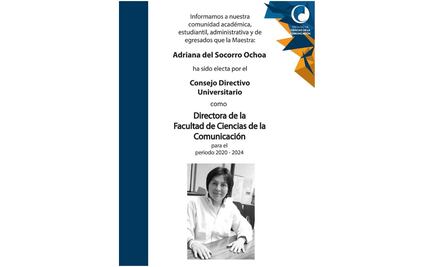 Nombran a Adriana Ochoa como directora de Facultad de Comunicación de UASLP