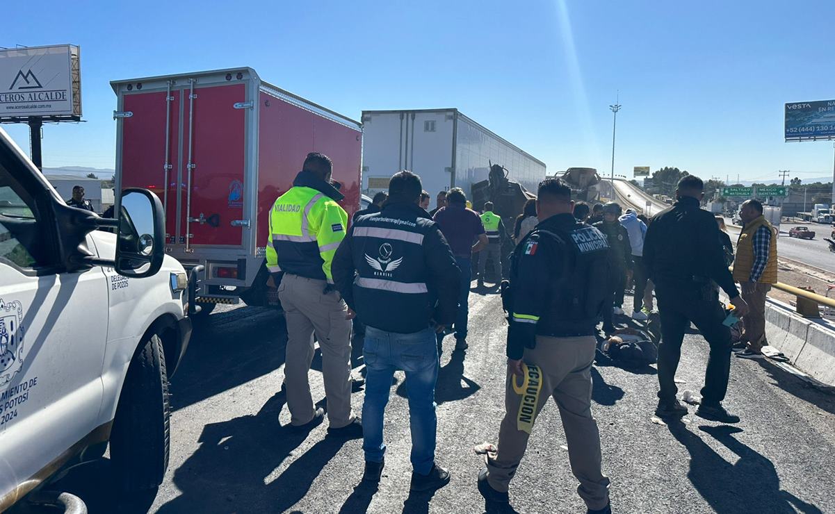 Carretera 57. Un muerto y 7 lesionados deja accidente en puente de La Pila