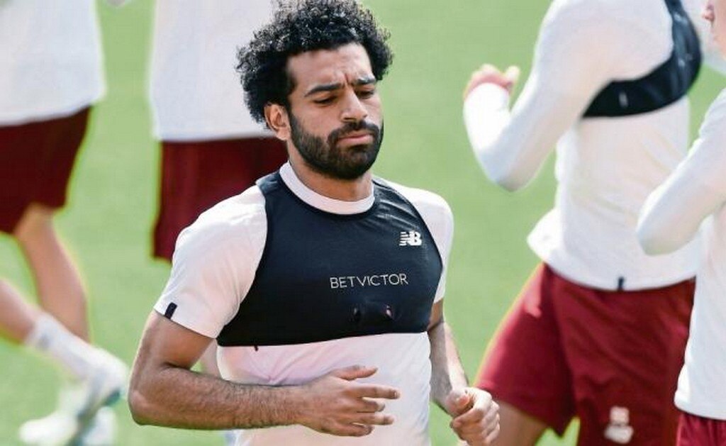 Mohamed y el Liverpool continúan sus prácticas antes del gran duelo ante el conjunto blanco (PAUL ELLIS. AFP)