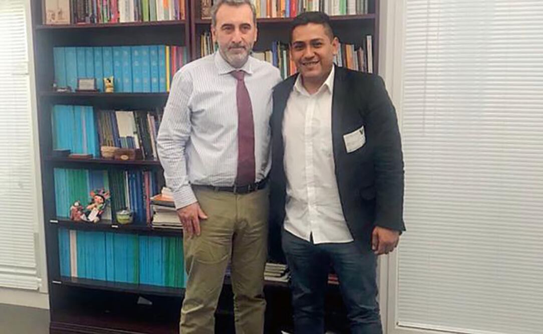 Edison Lanza (izq.), relator especial para la Libertad de Expresión de la CIDH, se comprometió durante una reunión a llevar el caso de Carlos Domínguez Rodríguez a la próxima asamblea general del organismo si no hay avances. (CORTESÍA)