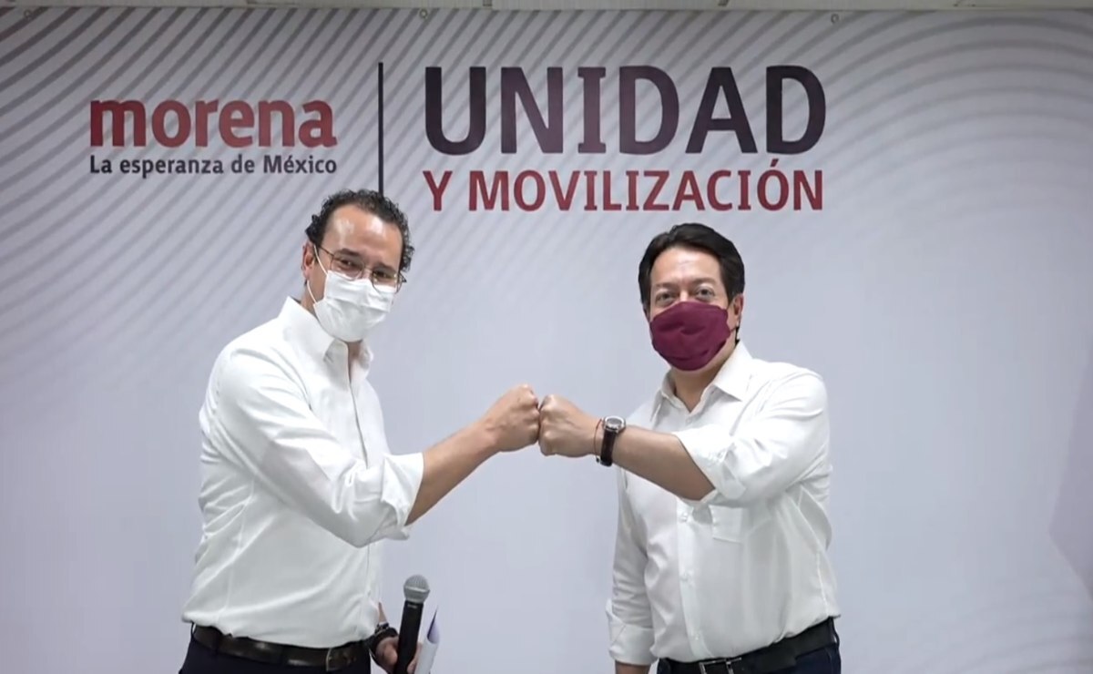 Presenta Mario Delgado a Xavier Nava como aspirante de Morena a la candidatura a la alcaldía de la capital