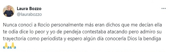 Mensaje de Laura Bozzo. Foto: Captura de pantalla