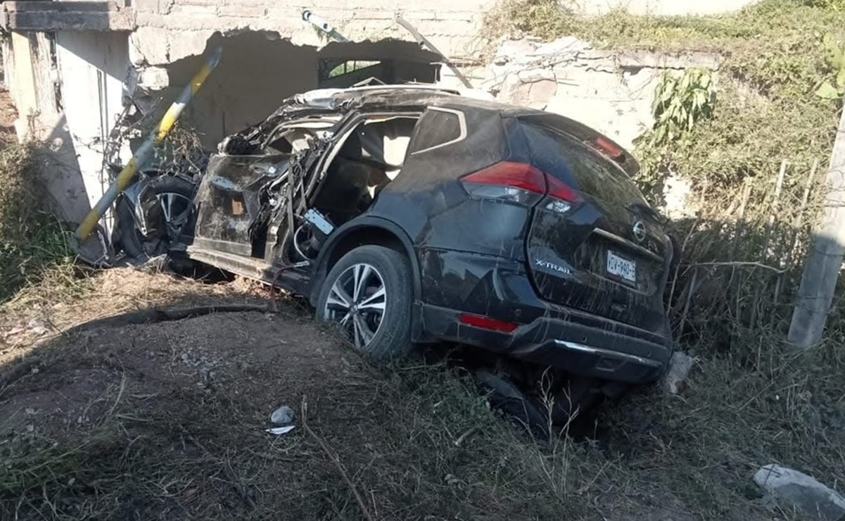 El accidente se registró en el camino a la Media Luna, SLP. Foto: Especial