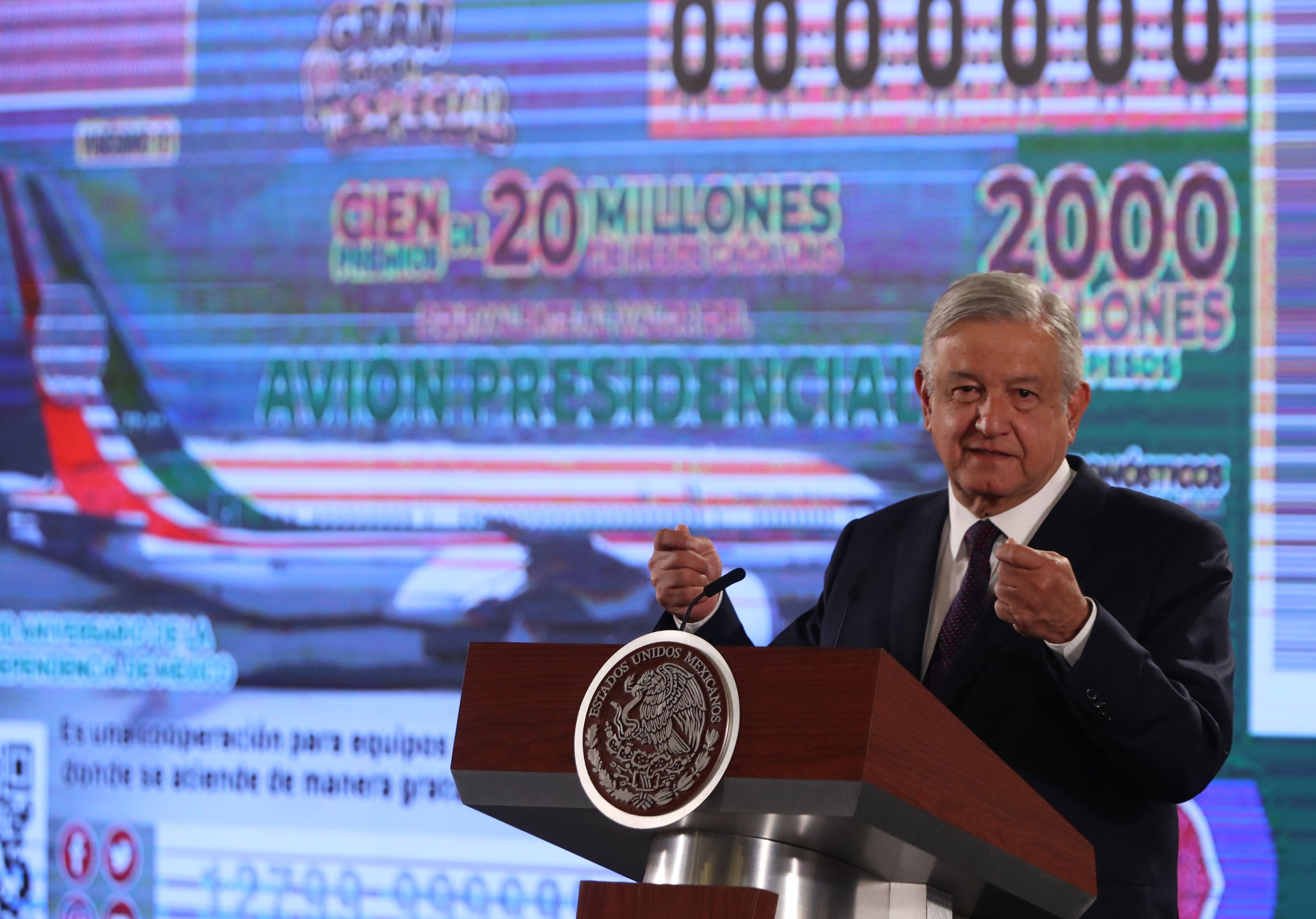 Así será el sorteo de la rifa del avión presidencial
