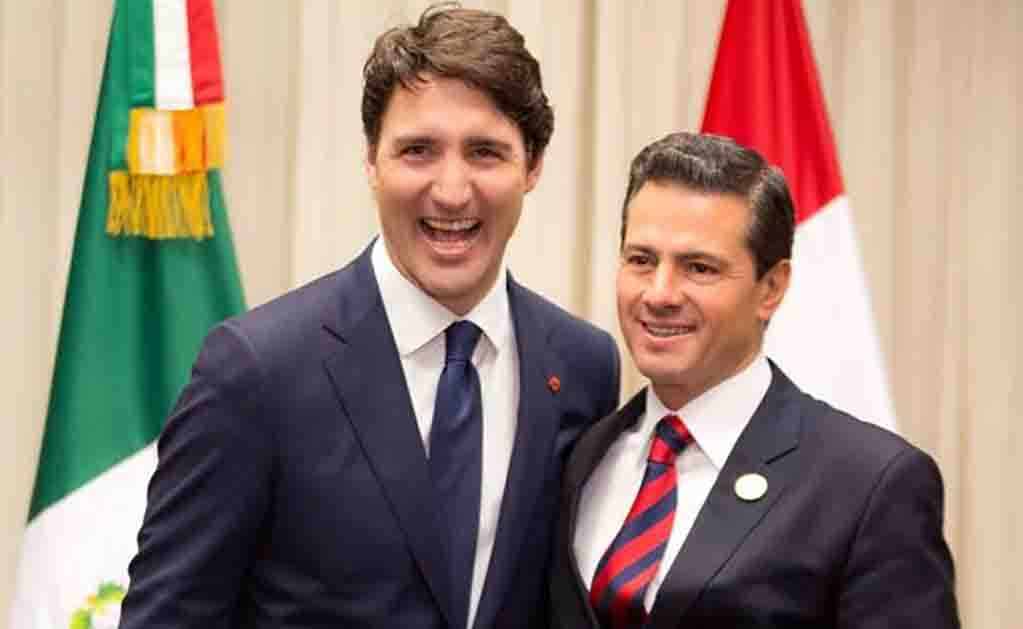 Peña Nieto y Trudeau acuerdan avance en negociación del TLCAN