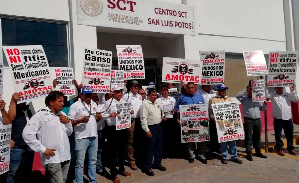 Transportistas potosinos se sumarán a paro nacional 