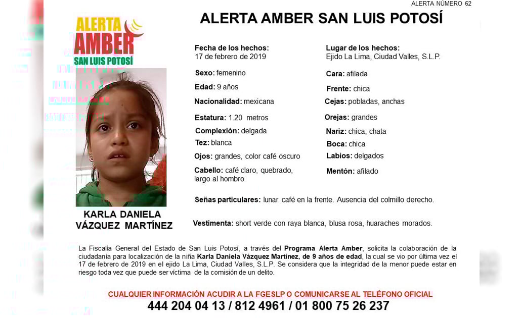 Continúa la búsqueda de Karla Daniela