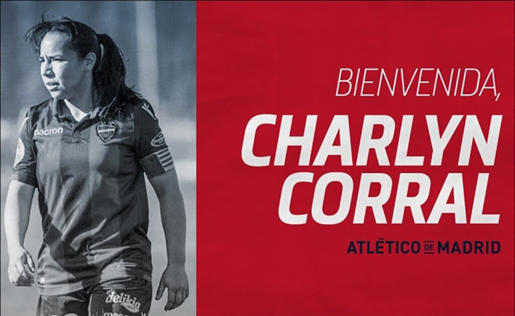 Charlyn Corral, nueva jugadora del Atlético de Madrid