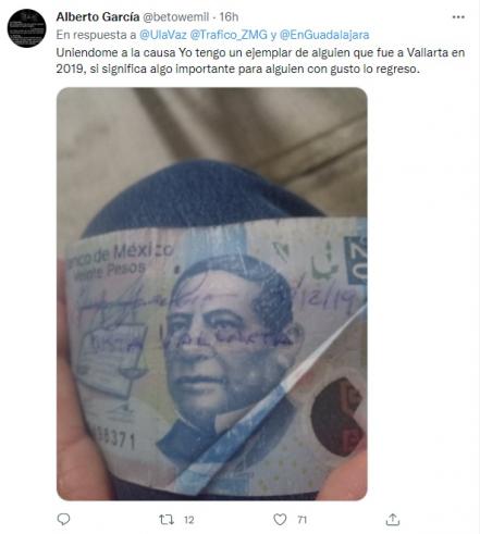 Buscan al dueño de un billete que fue “el último domingo de su abuelo”