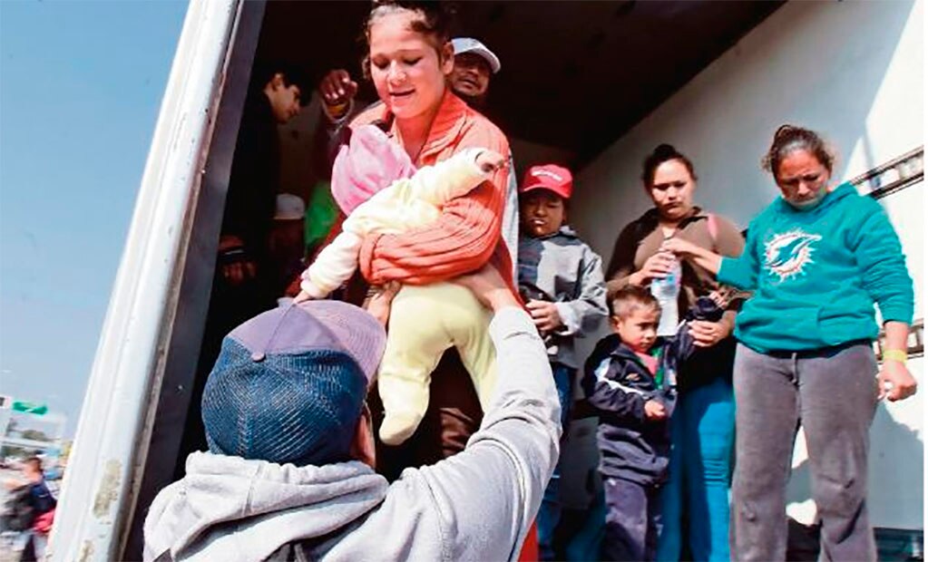 Primera caravana se empieza a separar