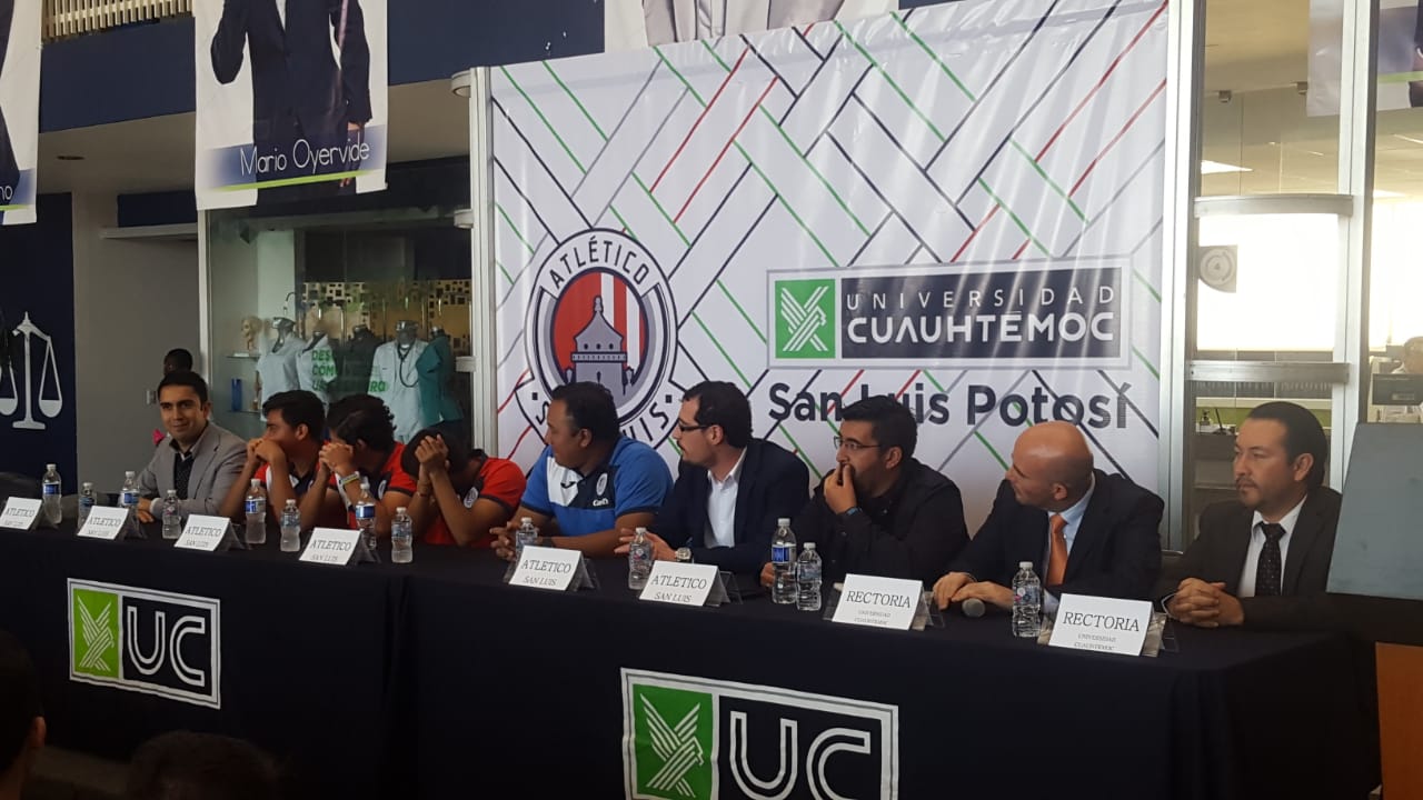 Atlético de San Luis firma convenio con Universidad Cuauhtémoc 