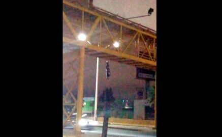 Broma de Halloween, cuelgan bulto en Salvador Nava