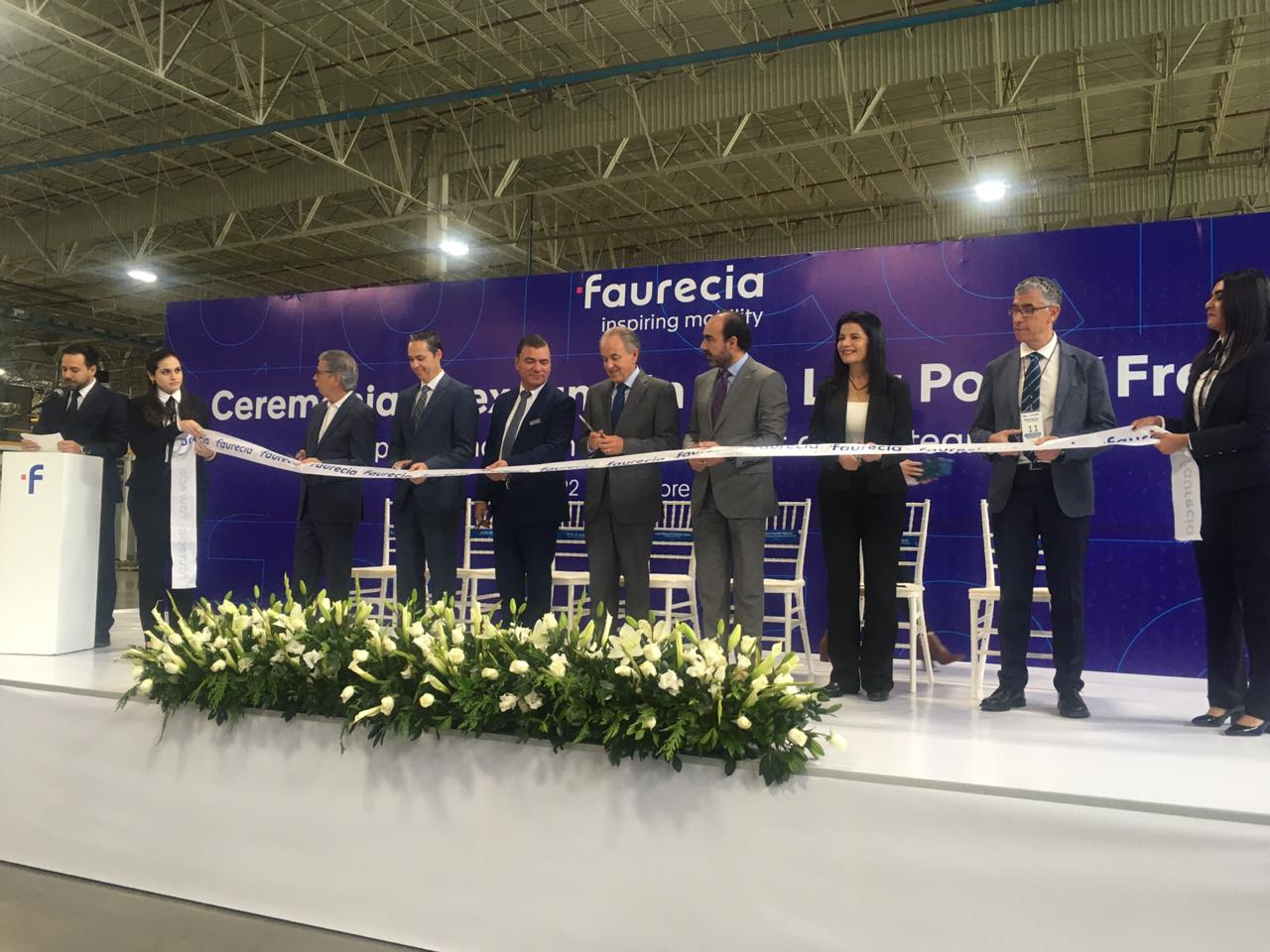 Faurecia inaugura expansión de su planta Frames en SLP