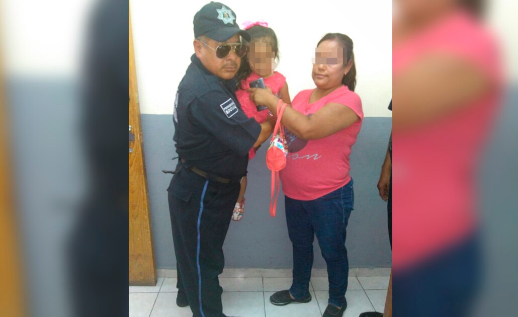 Municipales auxilian a menor extraviada en Centro Histórico