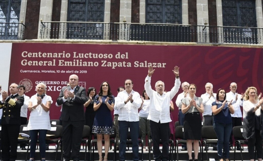  AMLO conmemora centenario luctuoso de Zapata en Cuernavaca