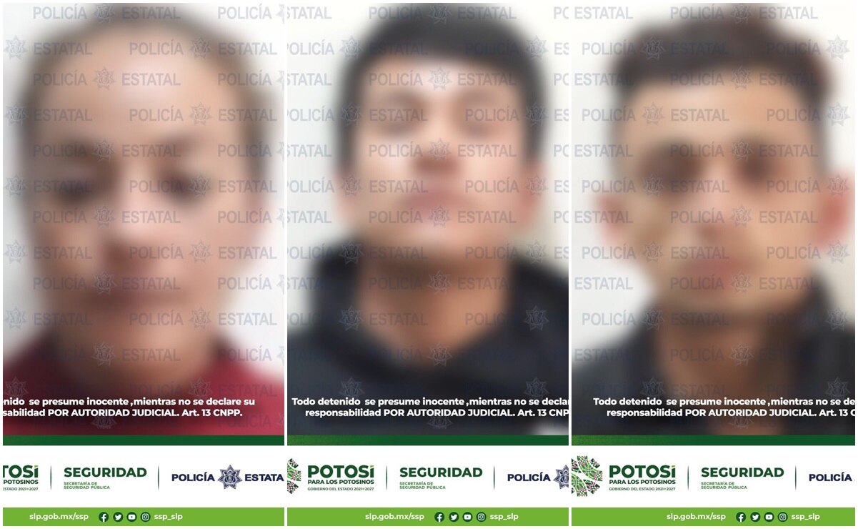 Caen 3 con 550 gramos de marihuana y 50 dosis de cristal en capital de San Luis Potosí