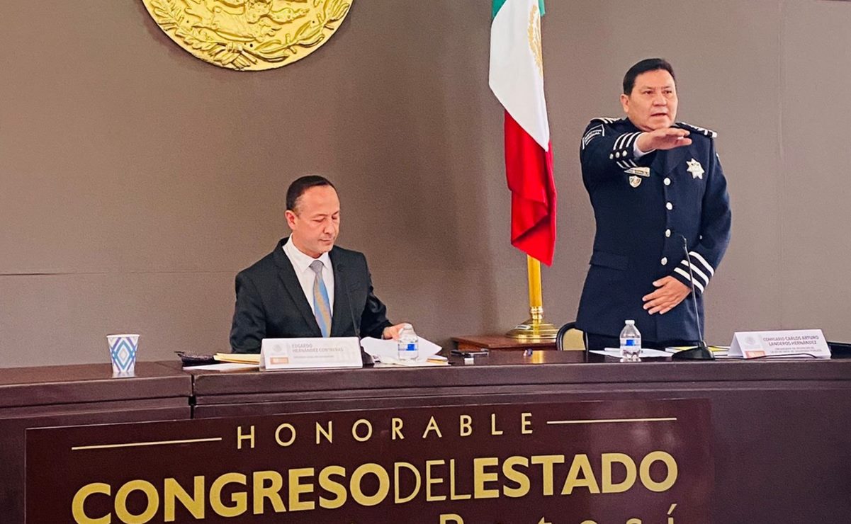 San Luis Potosí cerrará sexenio con mil 895 policías armados, destaca SSPE