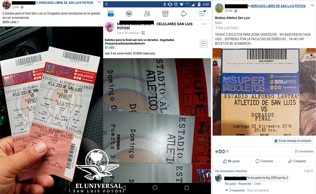 Revendedores en Facebook se aprovechan de la final del Ascenso MX 