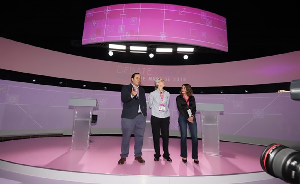 Afina INE detalles para debate entre candidatos a gubernatura de Puebla