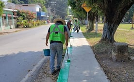 Defienden uso de color verde en guarniciones y obras de SLP; "es para demostrar quién hace el trabajo"