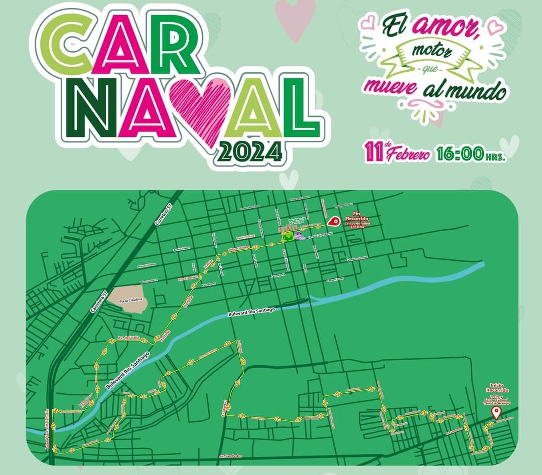 Ruta del Carnaval de Soledad.