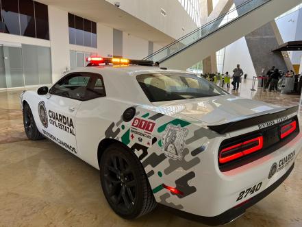 Challenger, Camaros y Mustang, así serán los poderosos vehículos de la Guardia Civil de Caminos de SLP