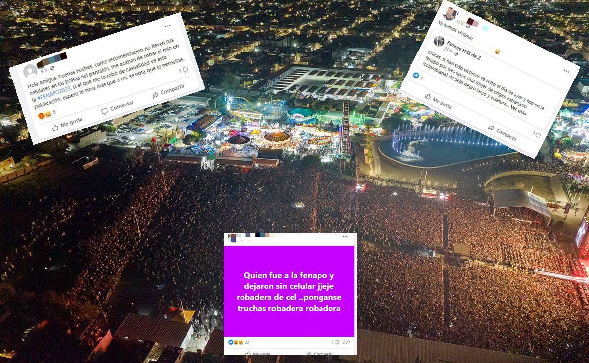 En redes sociales, asistentes a la Fenapo cuentan que fueron víctimas de robo de celulares y carteras. Foto: Especial