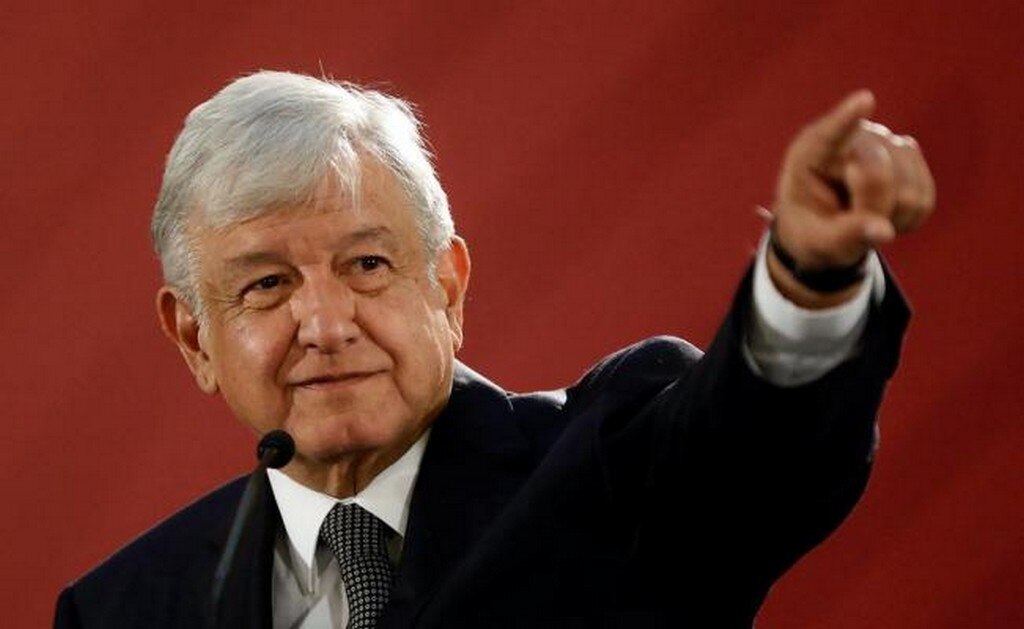 AMLO, presidente de México, durante su primera conferencia de prensa. Foto: Reuters