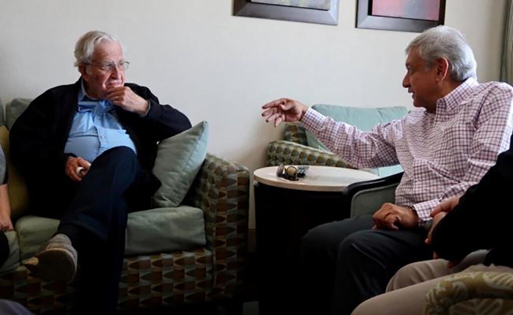 Con Noam Chomsky hay simpatías mutuas: AMLO