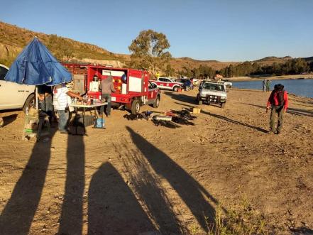 Rescatan cuerpo de persona ahogada en Cañada del Lobo