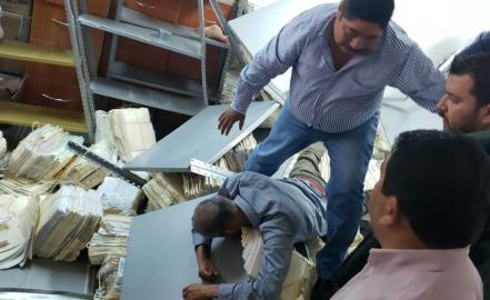 Galería. Se caen averiguaciones en FGESLP, trabajadores fuera de peligro