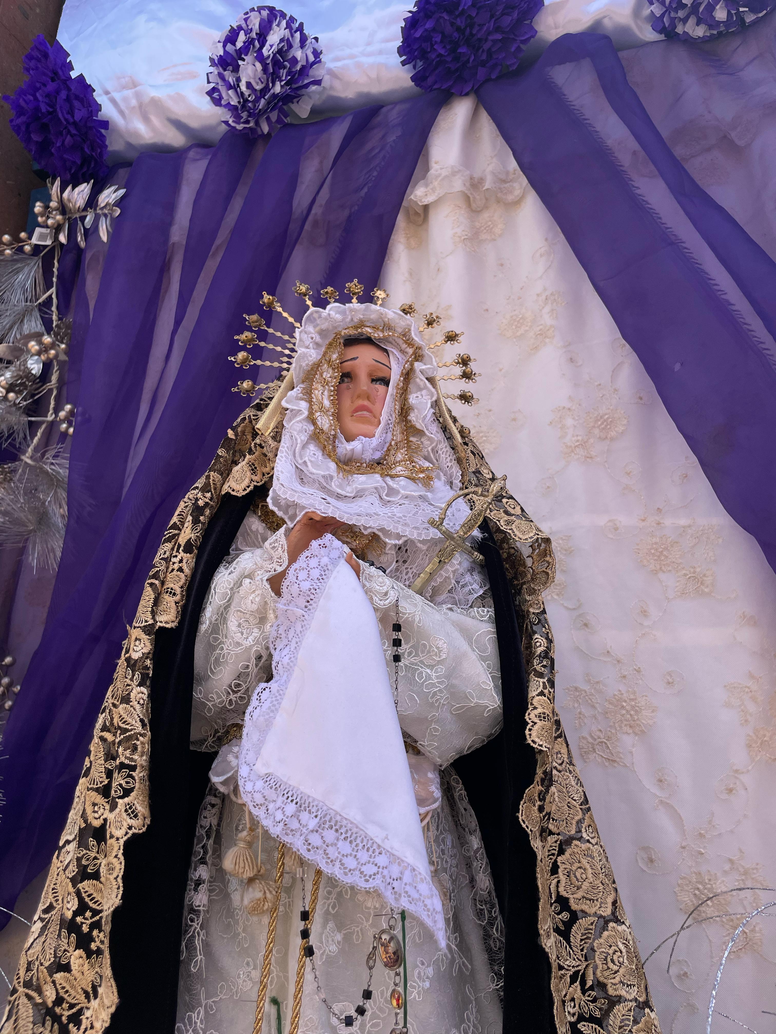 La Virgen de Dolores es venerada previo al Domingo de Ramos