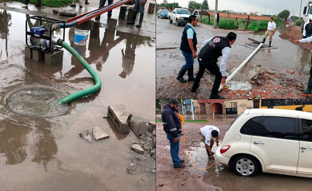 Ayuntamiento de Soledad atiende afectaciones por lluvias de este martes