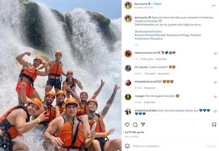 Atletas de Exatlón comparten fotos de su aventura en la Huasteca potosina