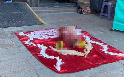 Fanáticos de Marilyn Manson dejaron cabeza de res frente a la Catedral, confirma Ayuntamiento de SLP  