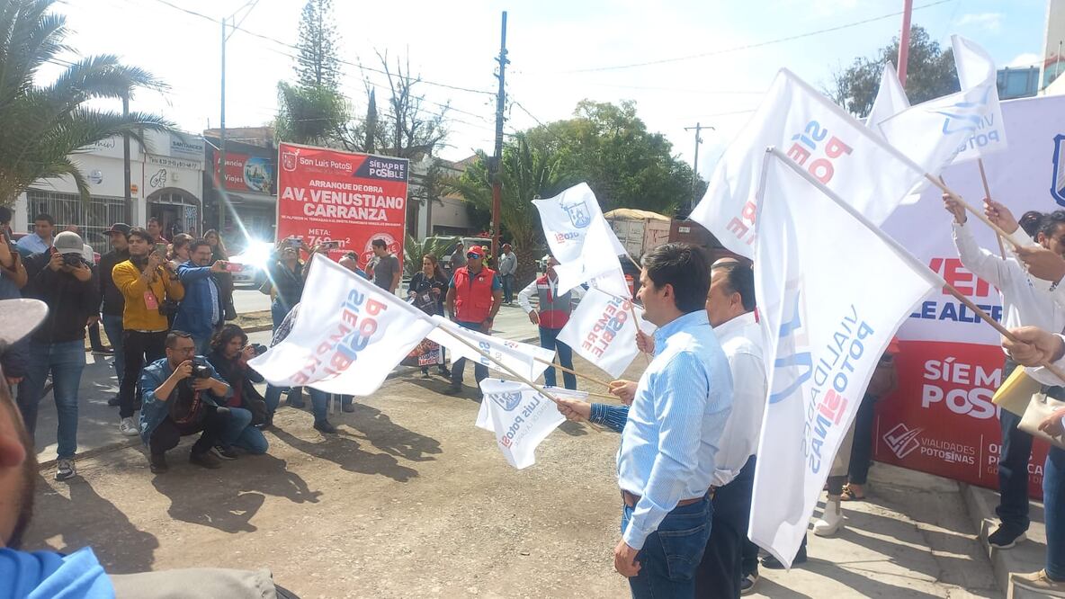 Arranca rehabilitación de avenida Venustiano Carranza en SLP; habrá cierres parciales. Foto: Cortesía