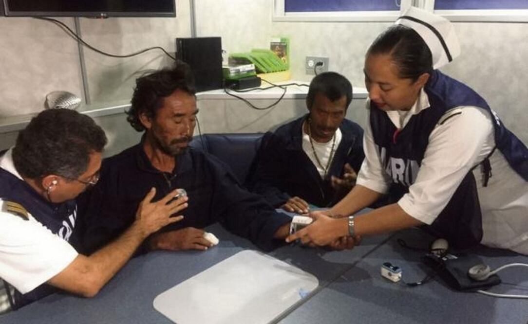 Debido al evento de Norte y el fuerte oleaje provocaron que por poco se inundara la embarcación Virgo, en la que zarparon el 6 de enero de la playa Manzanillo para la pesca de tiburón; por pánico, tiraron los alimentos al mar. (FOTO: CORTESÍA)