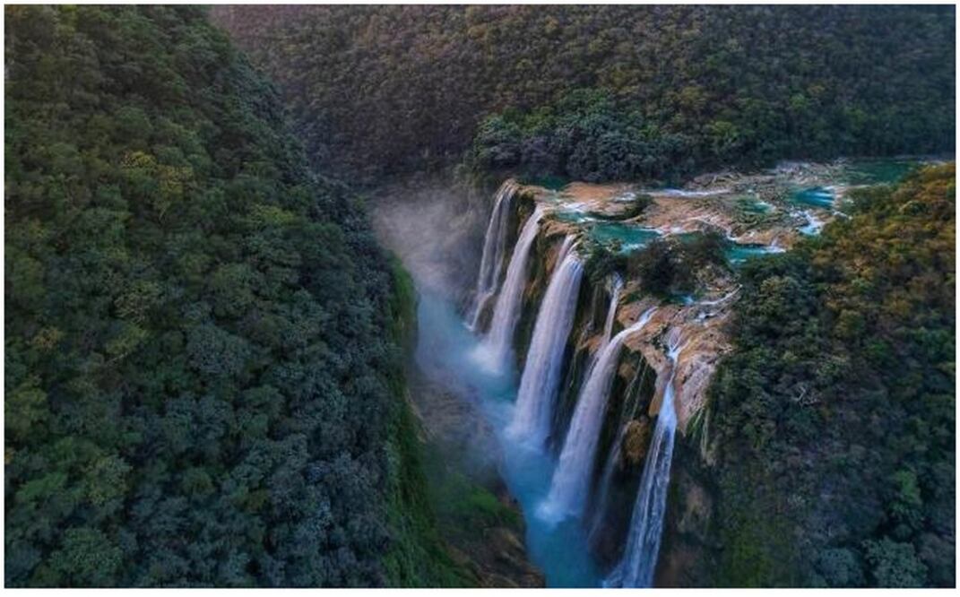 La cascada de Tampul se encuentra en el río Tampan, para llegar a la cascada hay que abordar unas canoas. (Foto: Cortesía Huaxteca)