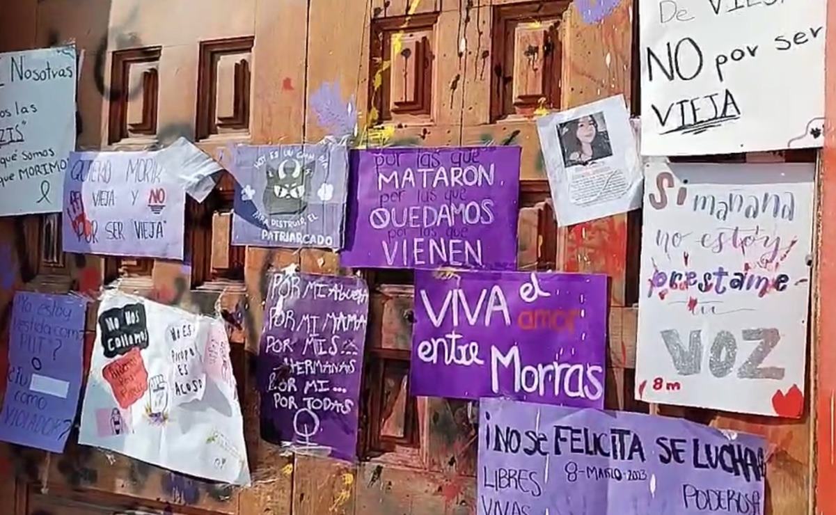 Mujeres en Rioverde exigen justicia para Berenice, desaparecida hace un año. Fotos: Especiales